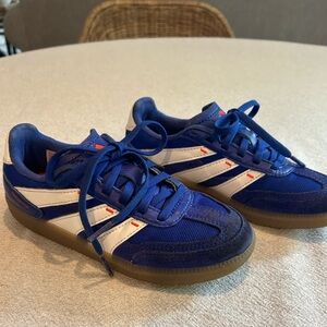 Adidas Kids Royal Blue and White Sneakers